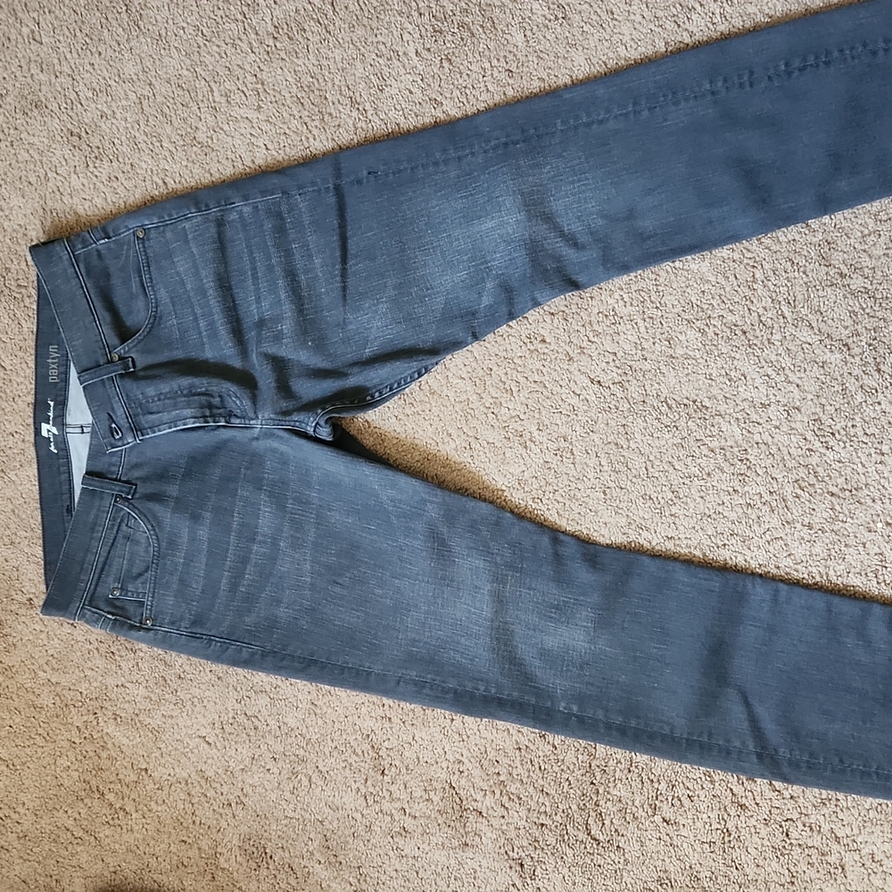 7 For All ManKind Jean's Gray SlimFit